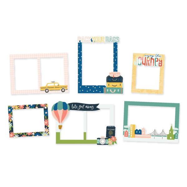 Simple Stories - Chipboard Frames "Pack Your Bags" 