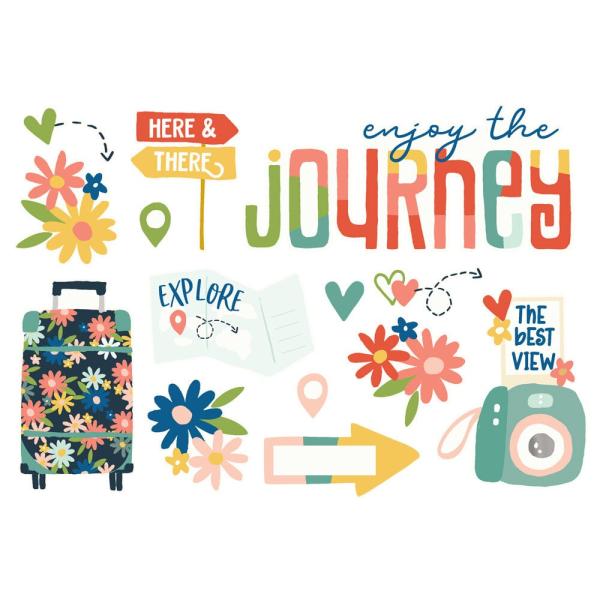 Simple Stories - Stanzteile "Pack Your Bags" Die Cuts