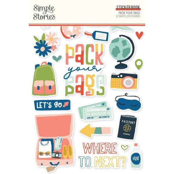 Simple Stories - Aufkleber "Pack Your Bags" Sticker Book