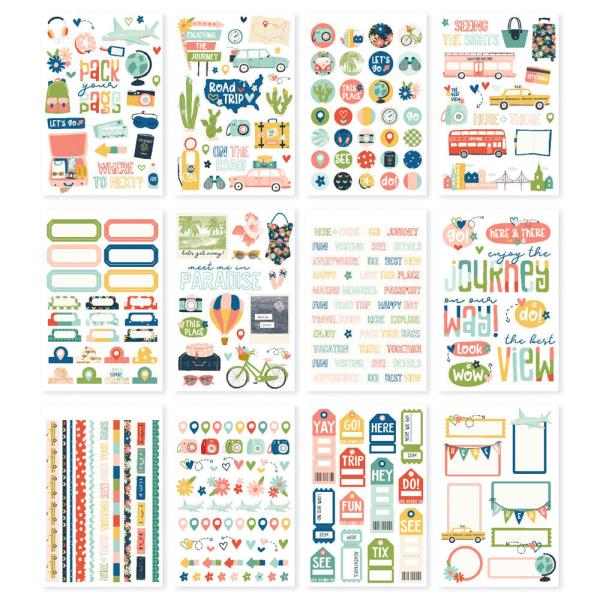 Simple Stories - Aufkleber "Pack Your Bags" Sticker Book