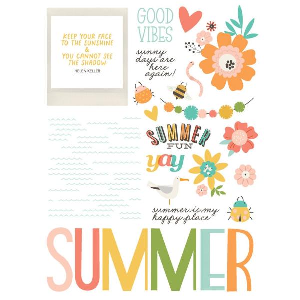 Simple Stories - Transfer Sticker "Summer Snapshots" Rub Ons