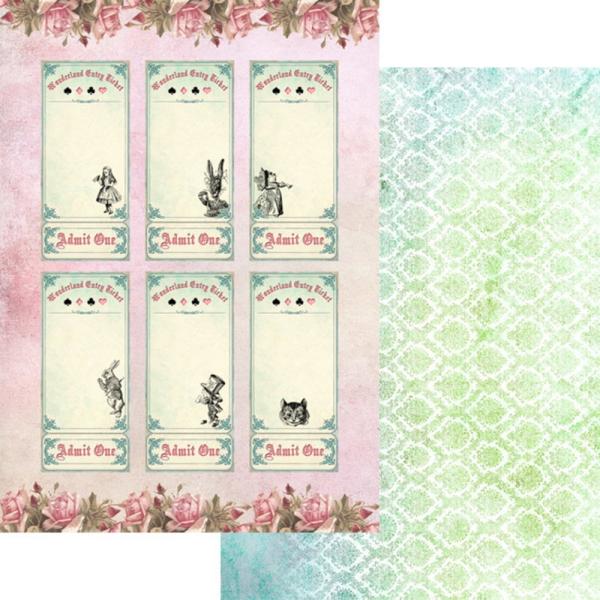 Memory Place - Designpapier "Alice's Tea Party" Paper Pack A4 - 12 Bogen