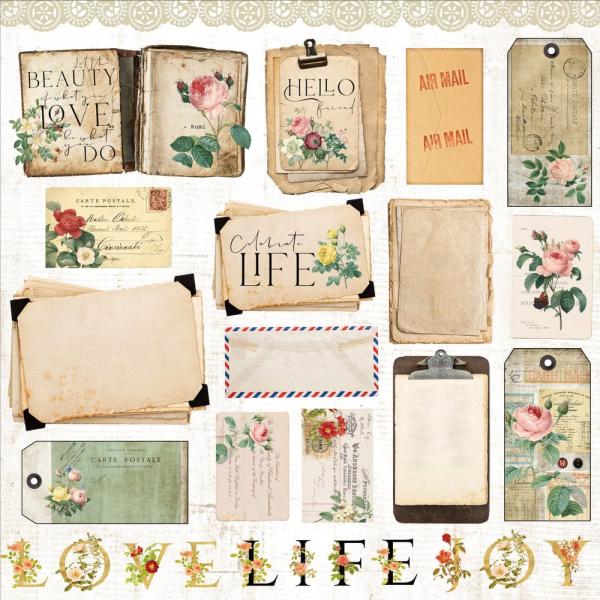 Memory Place - Designpapier "Floral Tapestry" Paper Pack 12x12 Inch - 12 Bogen