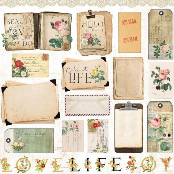 Memory Place - Designpapier "Floral Tapestry" Paper Pack 6x6 Inch - 10 Bogen