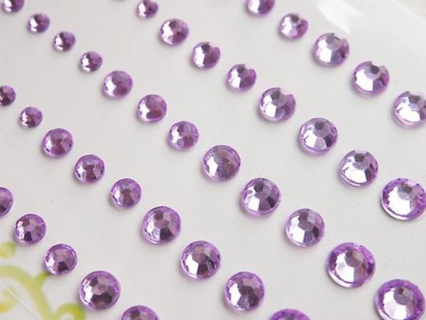 Memory Place - Strasssteine "Light Purple" Rhinestones 60 Stück