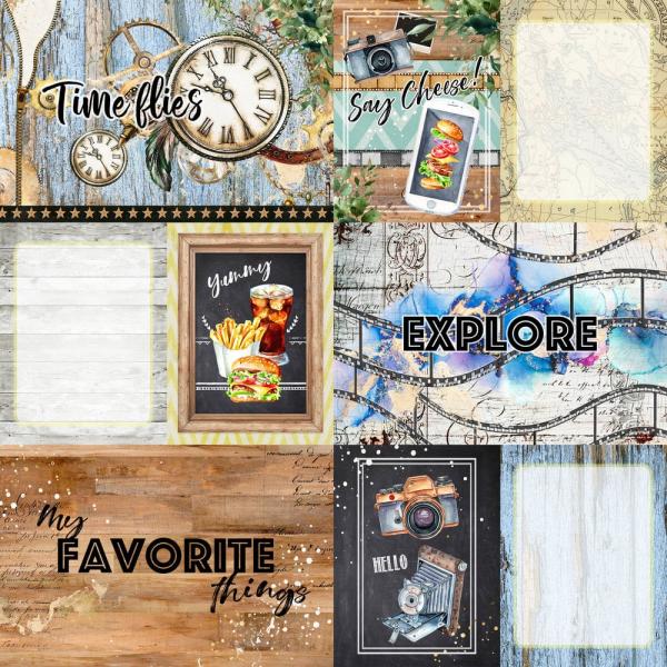 Memory Place - Designpapier "Play!" Paper Pack 12x12 Inch - 8 Bogen