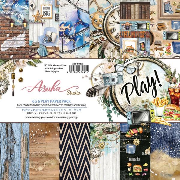 Memory Place - Designpapier "Play!" Paper Pack 6x6 Inch - 12 Bogen