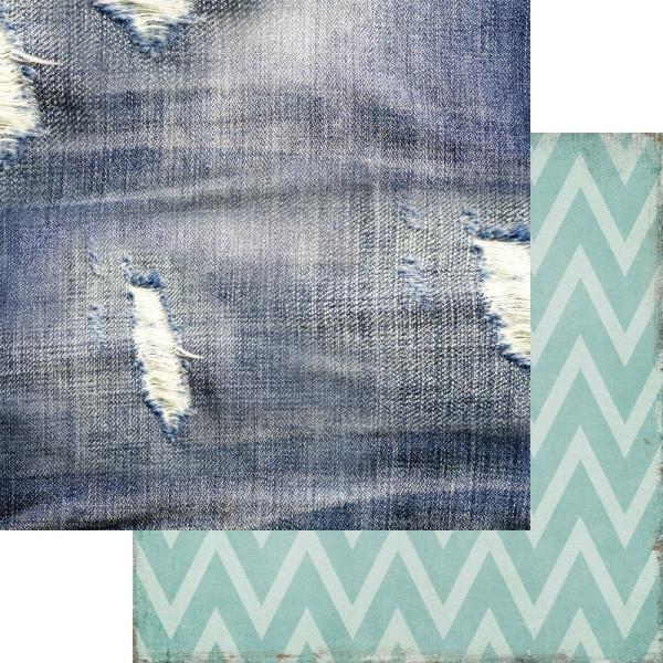 Memory Place - Designpapier "Shades of Denim" Paper Pack 12x12 Inch - 12 Bogen