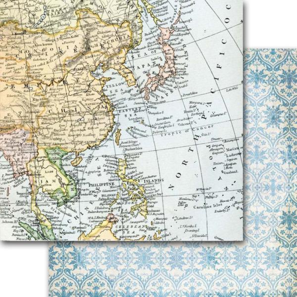 Memory Place - Designpapier "Around the World" Paper Pack 12x12 Inch - 12 Bogen