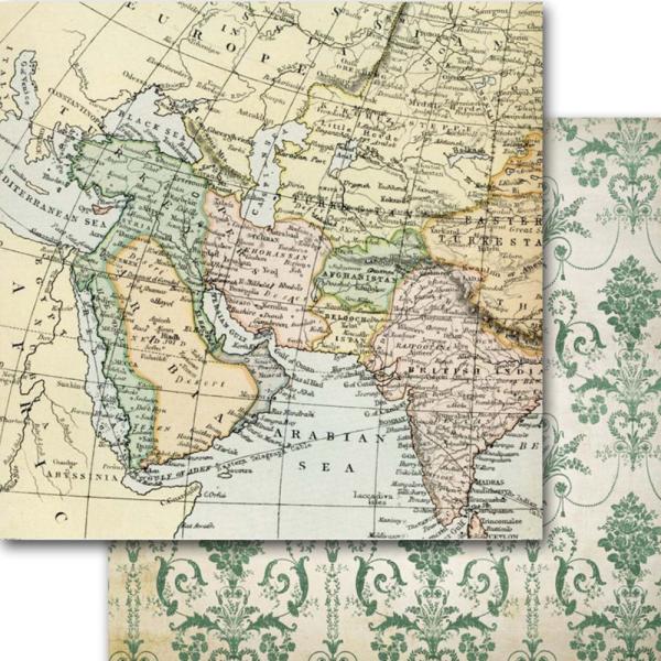 Memory Place - Designpapier "Around the World" Paper Pack 12x12 Inch - 12 Bogen