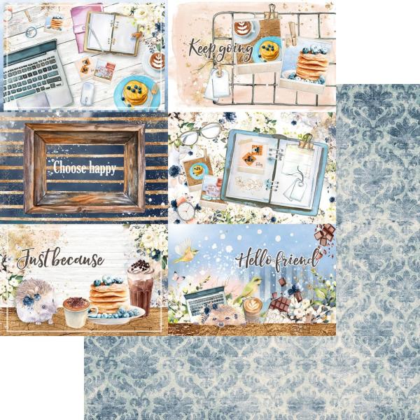 Memory Place - Designpapier "Kawaii Paper Goods Kit Hello" Paper Pack 6x6 Inch - 12 Bogen