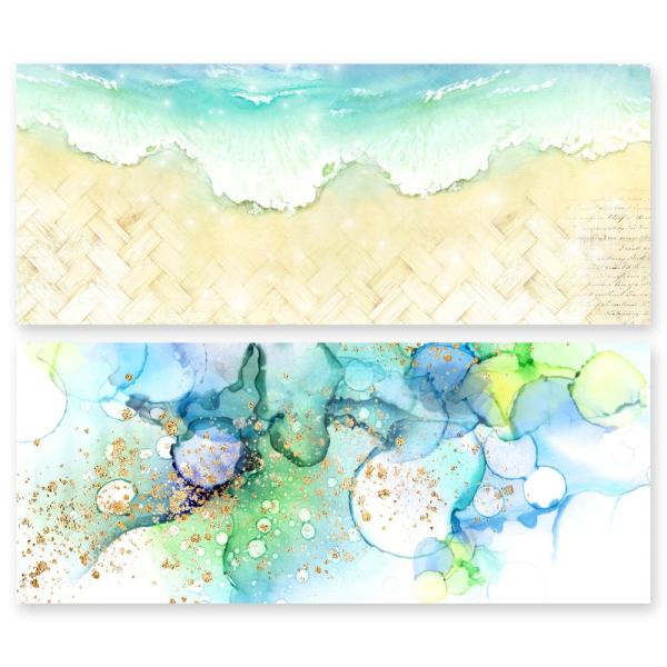 Memory Place - Designpapier "Welcome to Paradise" Slimline Paper Pack 3,5x8,5 Inch - 24 Bogen