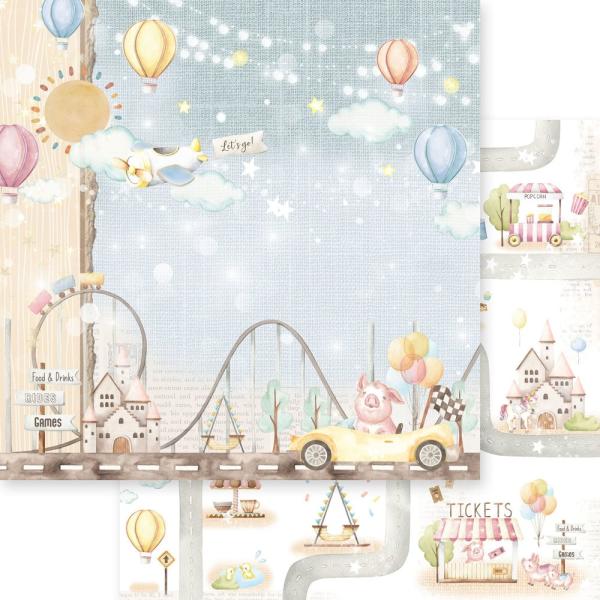 Memory Place - Designpapier "Enjoy The Ride" Paper Pack 12x12 Inch - 12 Bogen