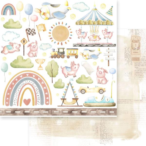 Memory Place - Designpapier "Enjoy The Ride" Paper Pack 6x6 Inch - 24 Bogen