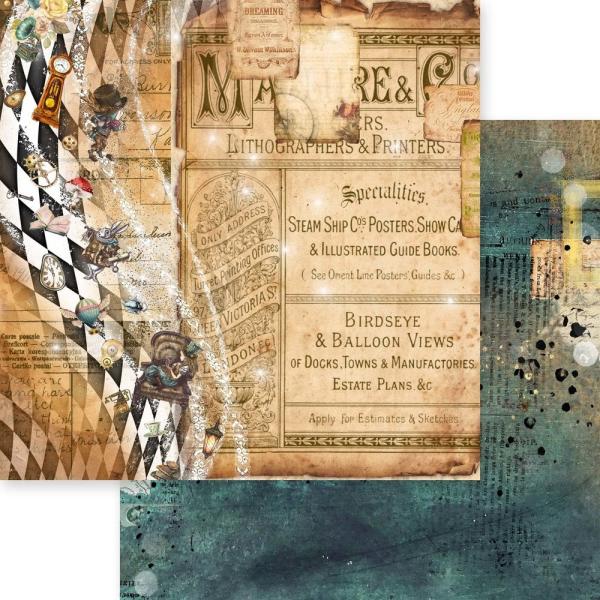 Memory Place - Designpapier "Wonderland" Paper Pack 6x6 Inch - 24 Bogen