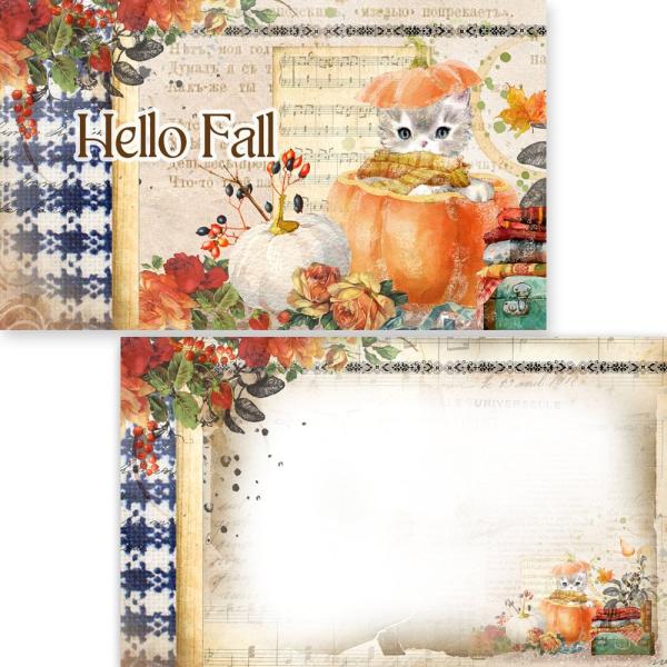 Memory Place - Stanzteile "Fall Is In The Air" Ephemera - Journaling Cards 20 Stück