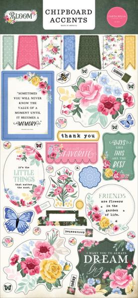 Carta Bella - Chipboard Sticker 6x13 Inch "Bloom"