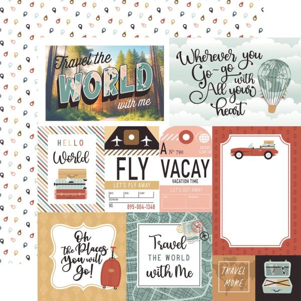 Echo Park - Designpapier "Let's Take The Trip" Collection Kit 12x12 Inch - 12 Bogen