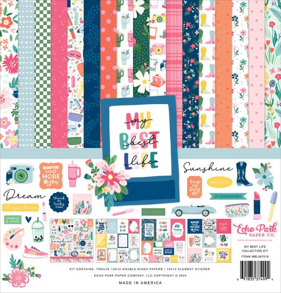 Echo Park - Designpapier "My Best Life" Collection Kit 12x12 Inch - 12 Bogen