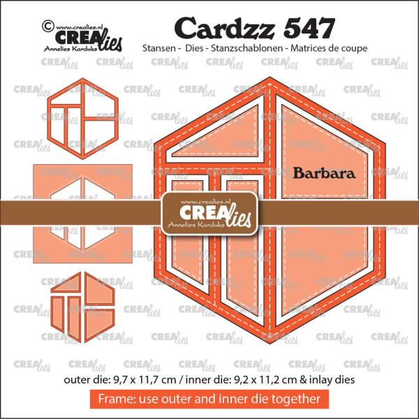 Crealies - Stanzschablone "No. 547 Frame & Inlays Barbara" Cardzz Dies