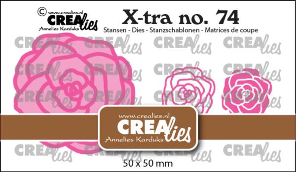 Crealies - Stanzschablone "No. 74 Rose Small" X-tra Dies