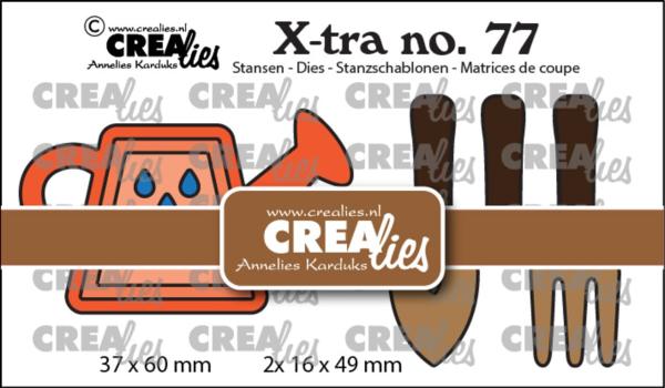 Crealies - Stanzschablone "No. 77 Watering Can & Garden Tools" X-tra Dies