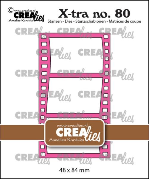 Crealies - Stanzschablone "No. 80 Filmstrip Curved Vertical" X-tra Dies