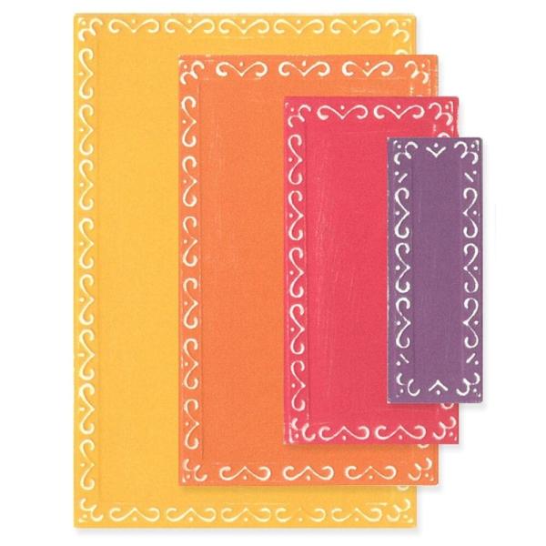 Sizzix - Stanzschablone "Renee Deco Rectangles" Framelits Craft Dies Design by Stacey Park