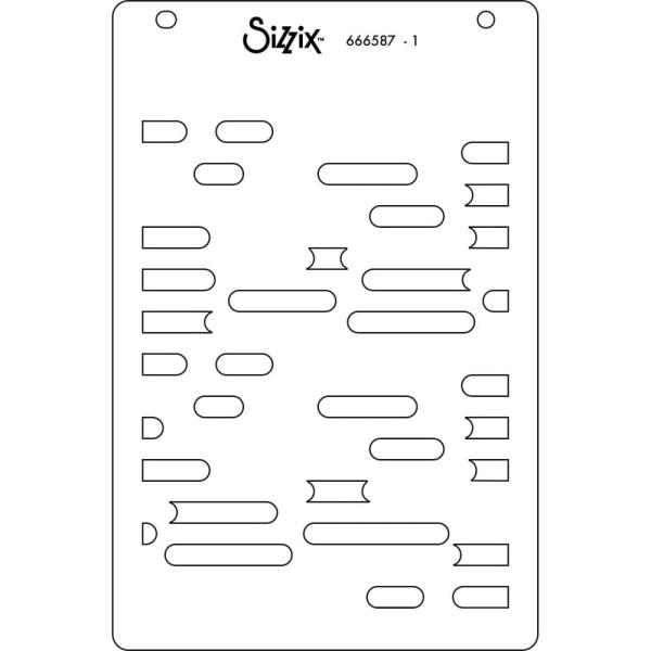 Sizzix - Schablone "Downtown" Layered Stencil Design by Stacey Park