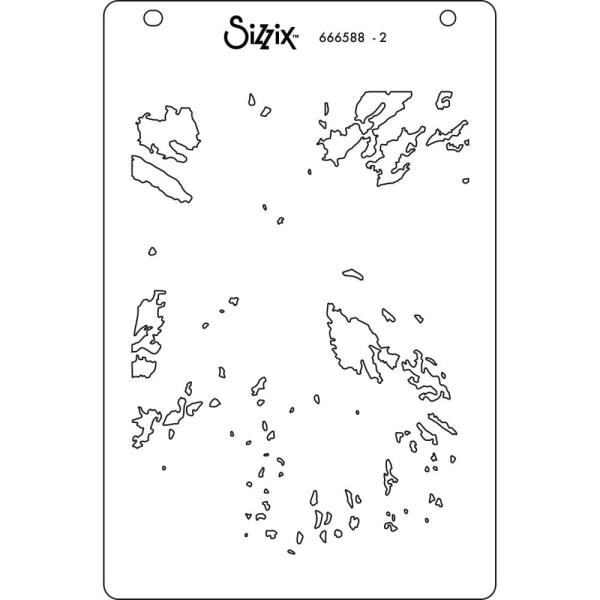 Sizzix - Schablone "Floral Impressions" Layered Stencil Design by Stacey Park