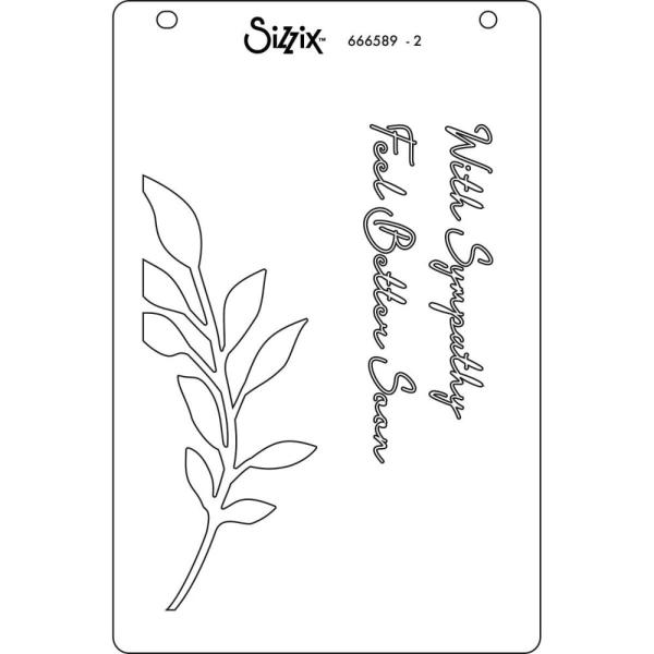 Sizzix - Schablone "Frond" Layered Stencil Design by Stacey Park