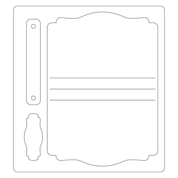 Sizzix - Stanzschablone "Mini Book" ScoreBords Dies