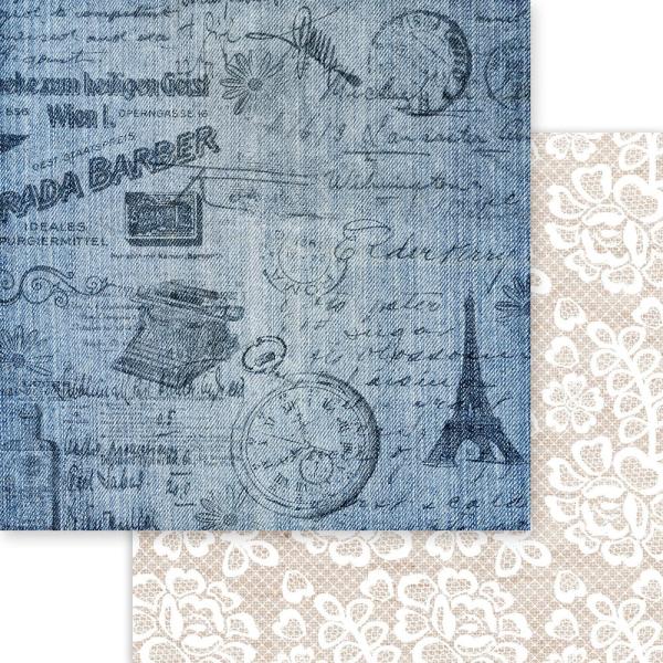 Memory Place - Designpapier "Denim Daydream" Paper Pack 6x6 Inch - 24 Bogen