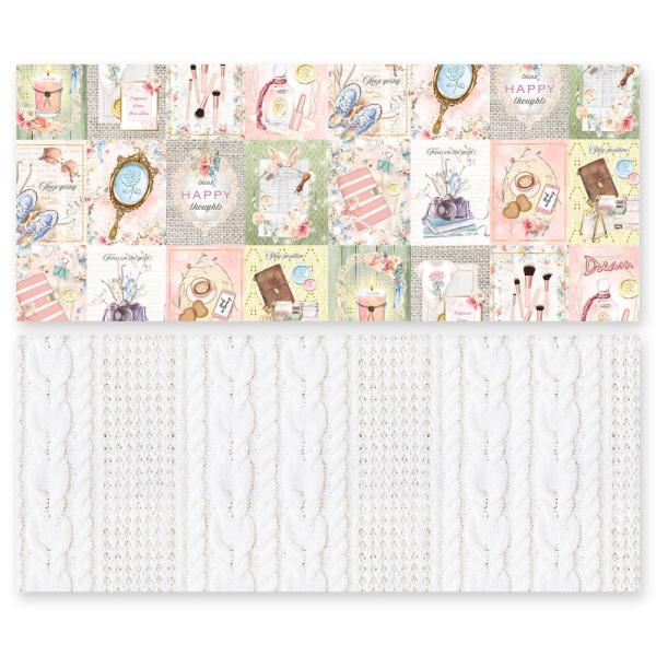 Memory Place - Designpapier "Dusty Rose" Slimline Paper Pack 3,5x8,5 Inch - 24Bogen