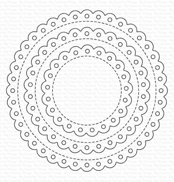 My Favorite Things - Stanzschablone "Stitched Eyelet Lace Circle STAX" Die-namics