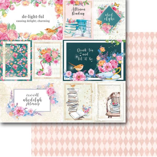 Memory Place - Designpapier "Delightful" Paper Pack 12x12 Inch - 12 Bogen