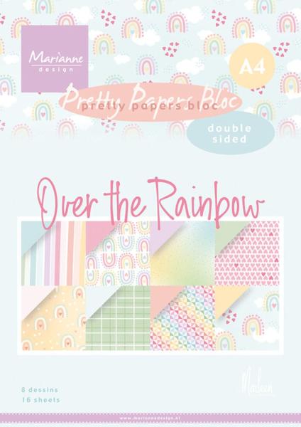 Marianne Design - Designpapier "Over The Rainbow" Paper Pad A4 - 16 Bogen 