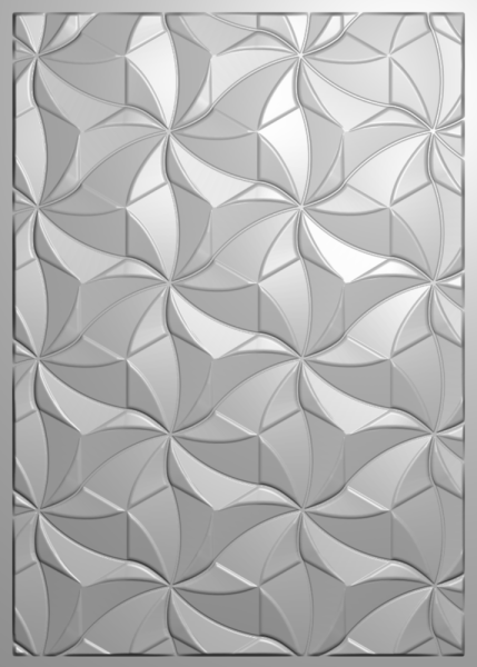 Crafters Companion - Prägefolder "Geometric Swirls" 3D Embossingfolder