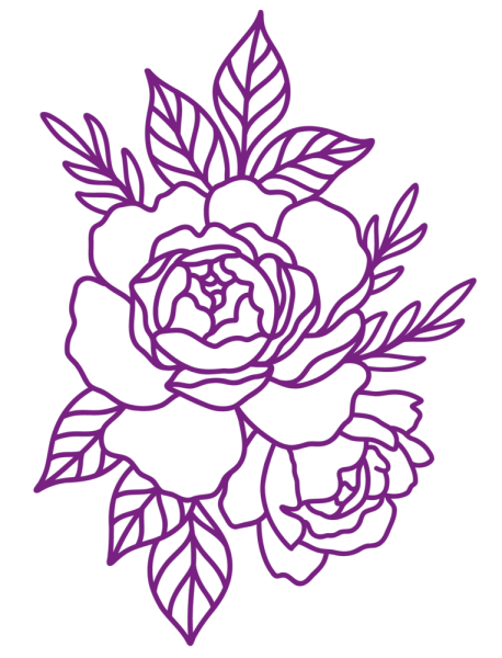 Crafters Companion - Schablone "Blooming Peonies" Stencil