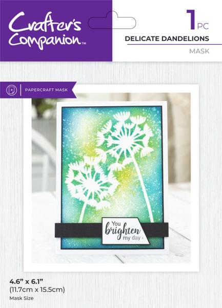 Crafters Companion - Schablone "Delicate Dandelions" Stencil