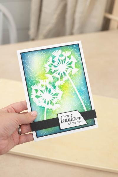 Crafters Companion - Schablone "Delicate Dandelions" Stencil