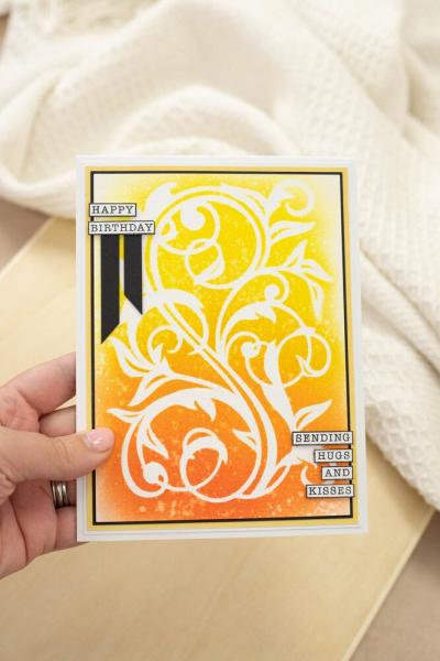 Crafters Companion - Schablone "Elegant Swirls" Stencil