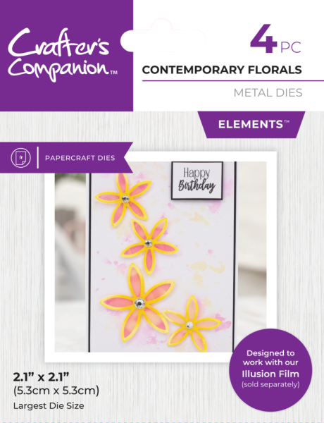 Crafters Companion - Stanzschablone "Contemporary Florals" Dies