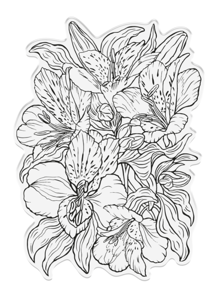 Crafters Companion - Stempel "Luscious Lillies" Clear Stamps Design by Sheena Douglass