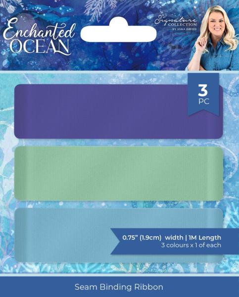 Crafters Companion - Bänder "Enchanted Ocean" Seam Binding Ribbon