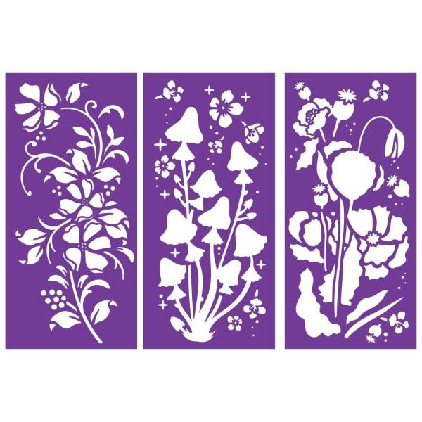 Crafters Companion - Schablone "Meadow Flora" Stencil