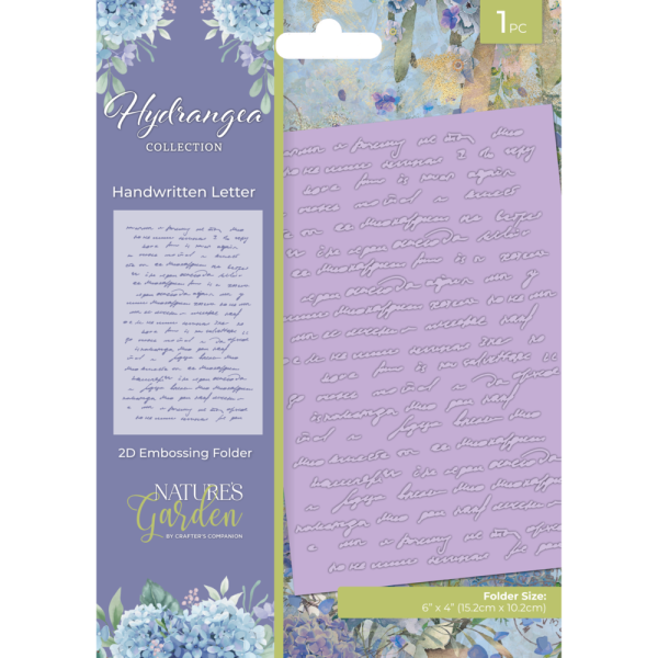 Crafters Companion - Prägefolder "Handwritten Letter" 2D Embossingfolder