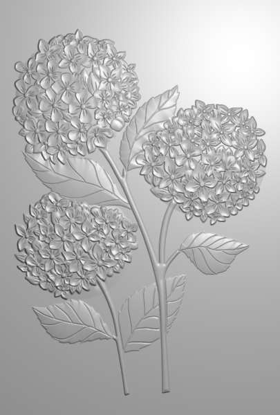 Crafters Companion - Prägefolder "Hydrangea Blooms" 3D Embossingfolder