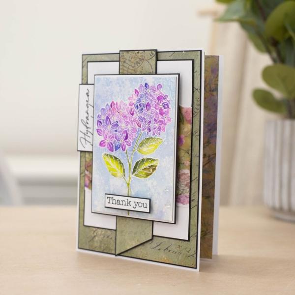 Crafters Companion - Prägefolder "Hydrangea Blooms" 3D Embossingfolder