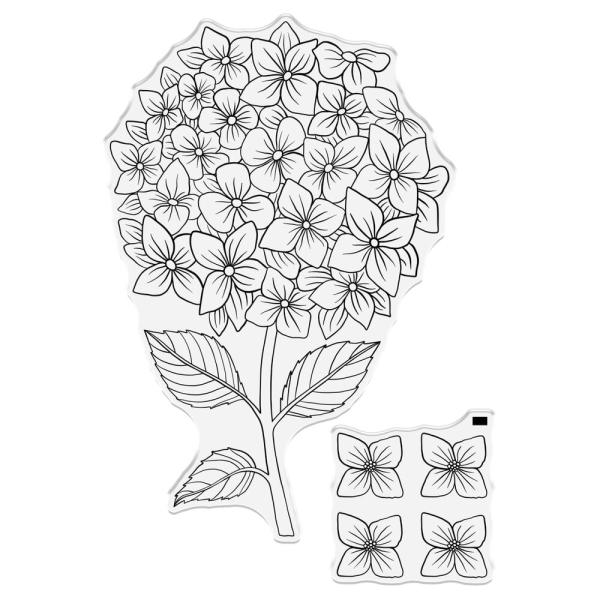 Crafters Companion - Stempelset & Stanzschablone "Statement Hydrangea" Stamp & Dies